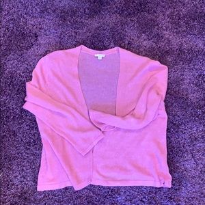 JJill Pink Cardigan Linen Blend